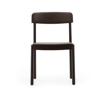 Sedia Timb - Frassino marrone – pelle ultra color cioccolato - Normann Copenhagen