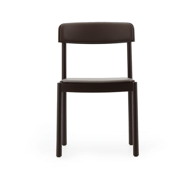 Sedia Timb, Frassino marrone – pelle ultra color cioccolato Normann Copenhagen