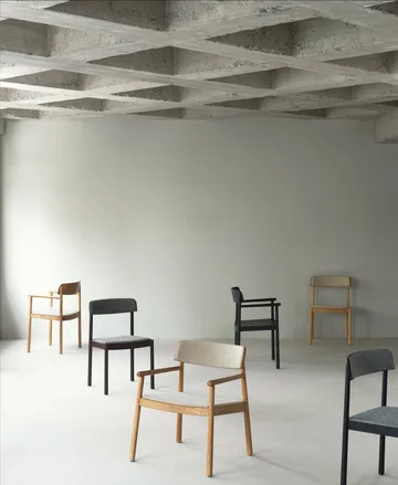 Sedia Timb - Frassino marrone – pelle ultra color cioccolato - Normann Copenhagen