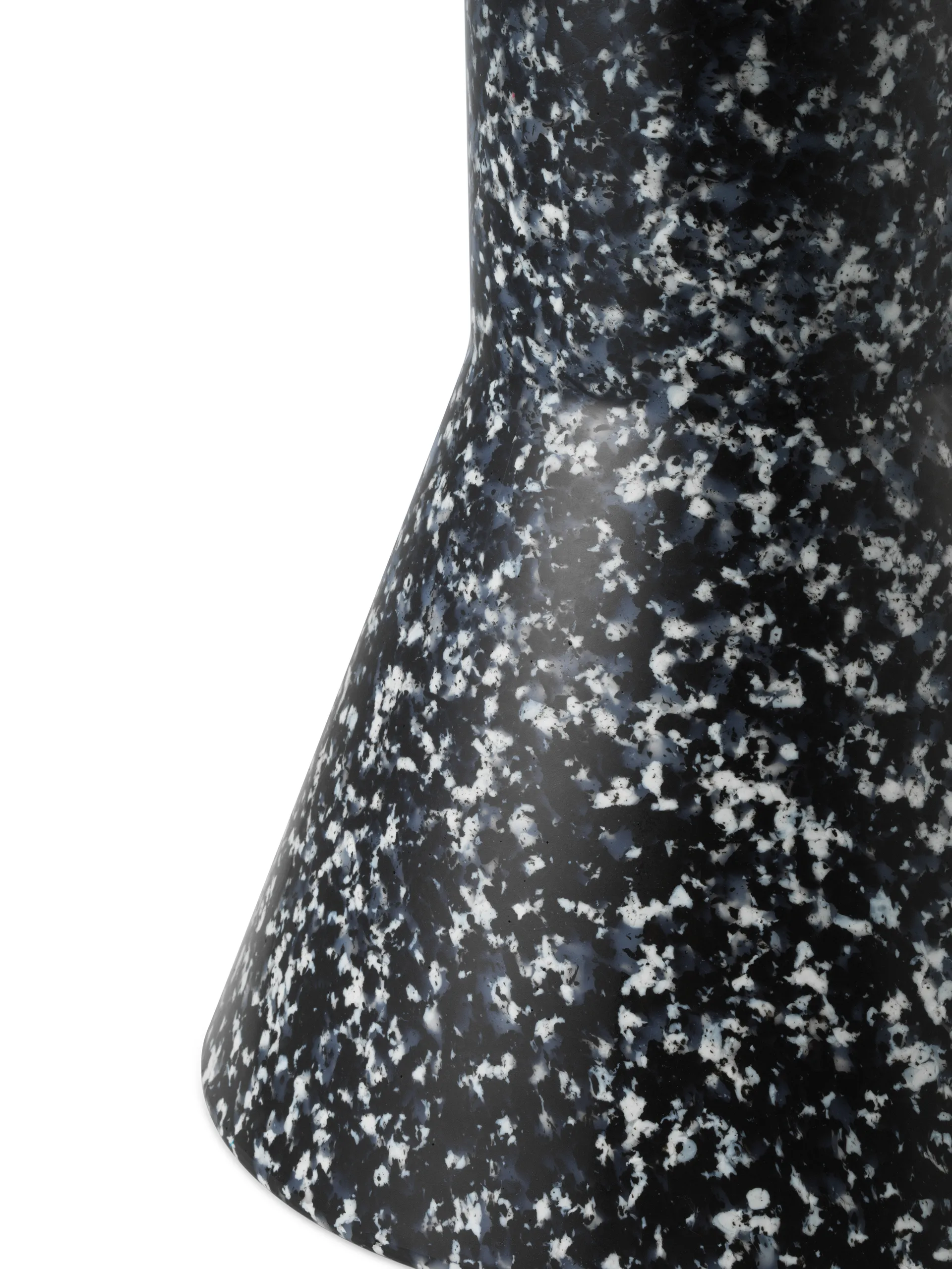 Sgabello Bit Cone, Nero-bianco Normann Copenhagen