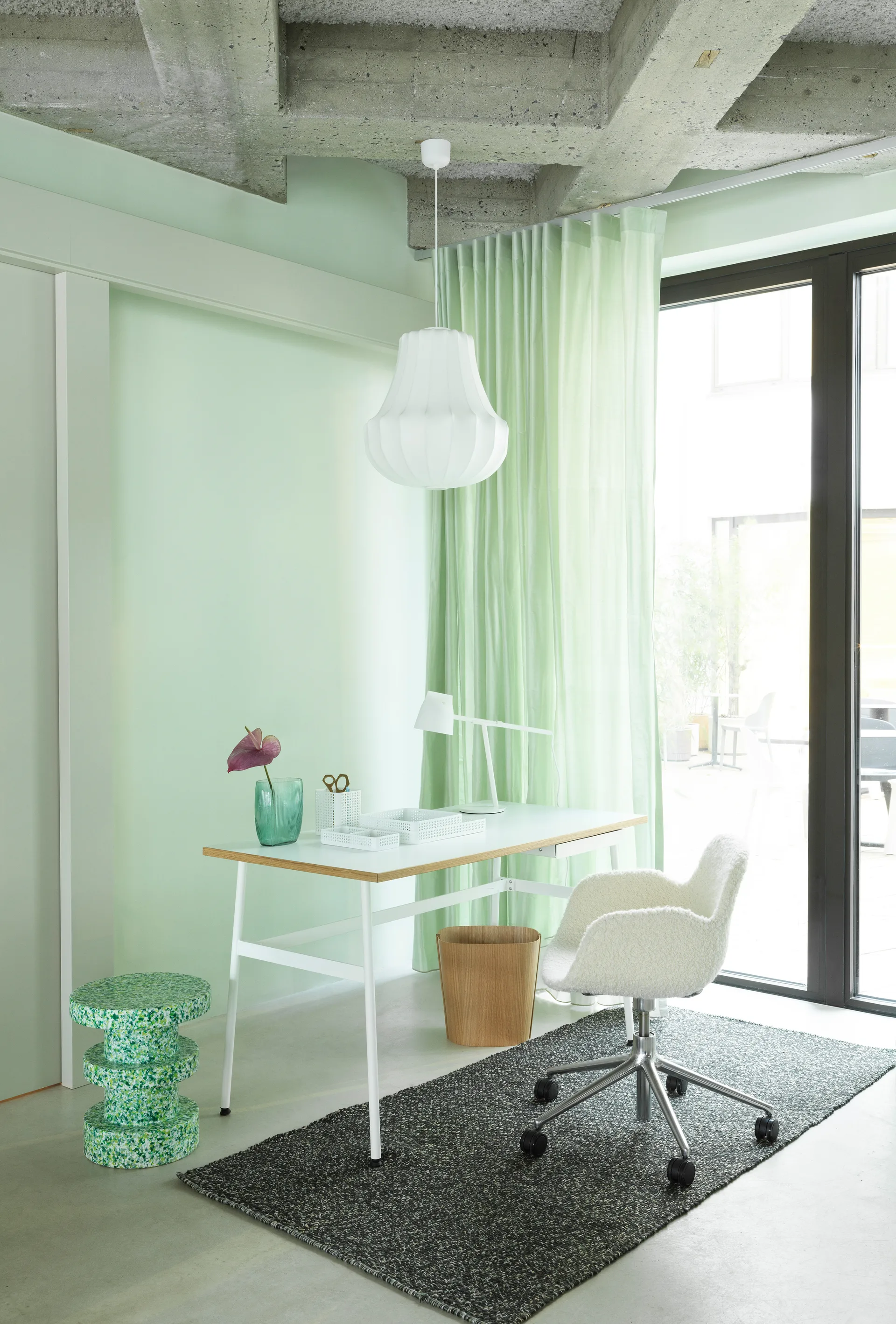 Sgabello Bit Stack, Verde Normann Copenhagen