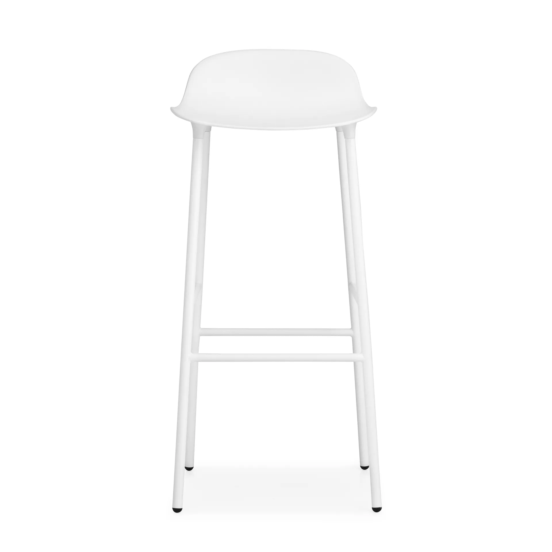 Sgabello con gambe in metallo Form 75 cm, Bianco Normann Copenhagen