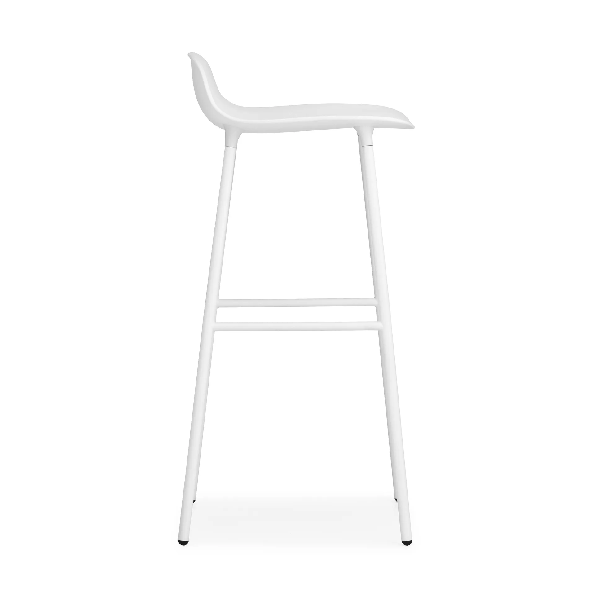 Sgabello con gambe in metallo Form 75 cm, Bianco Normann Copenhagen