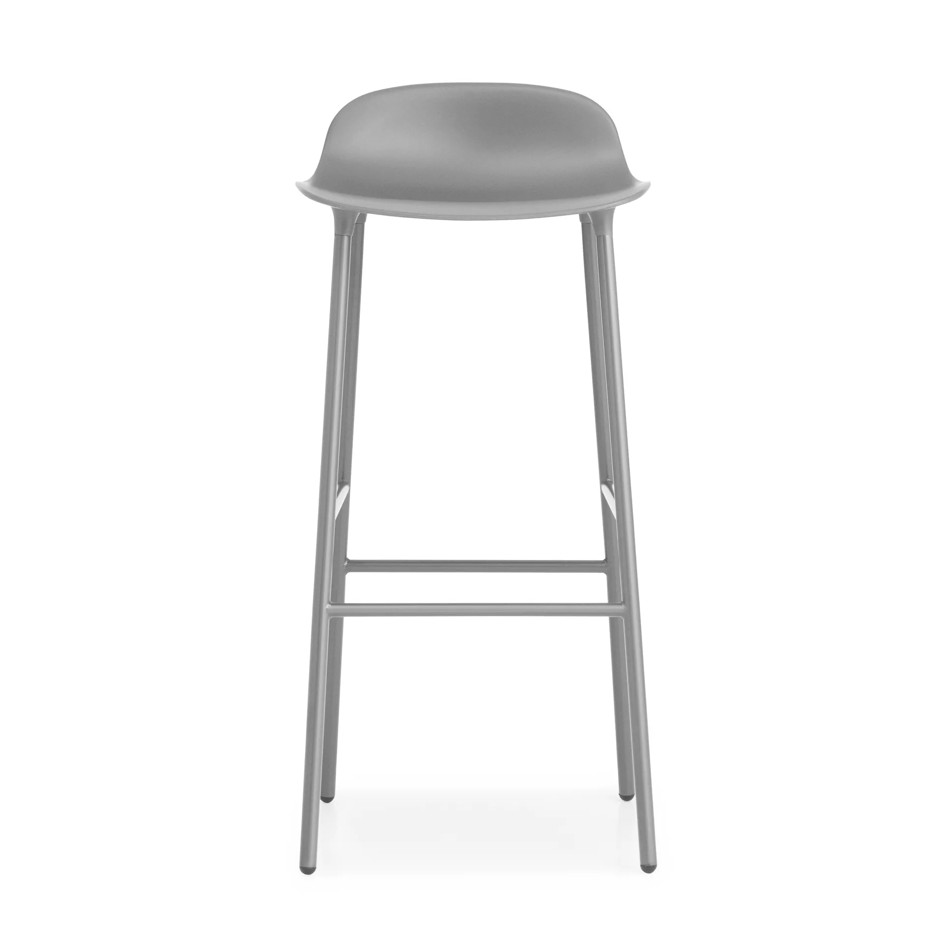 Sgabello con gambe in metallo Form 75 cm, Grigio Normann Copenhagen