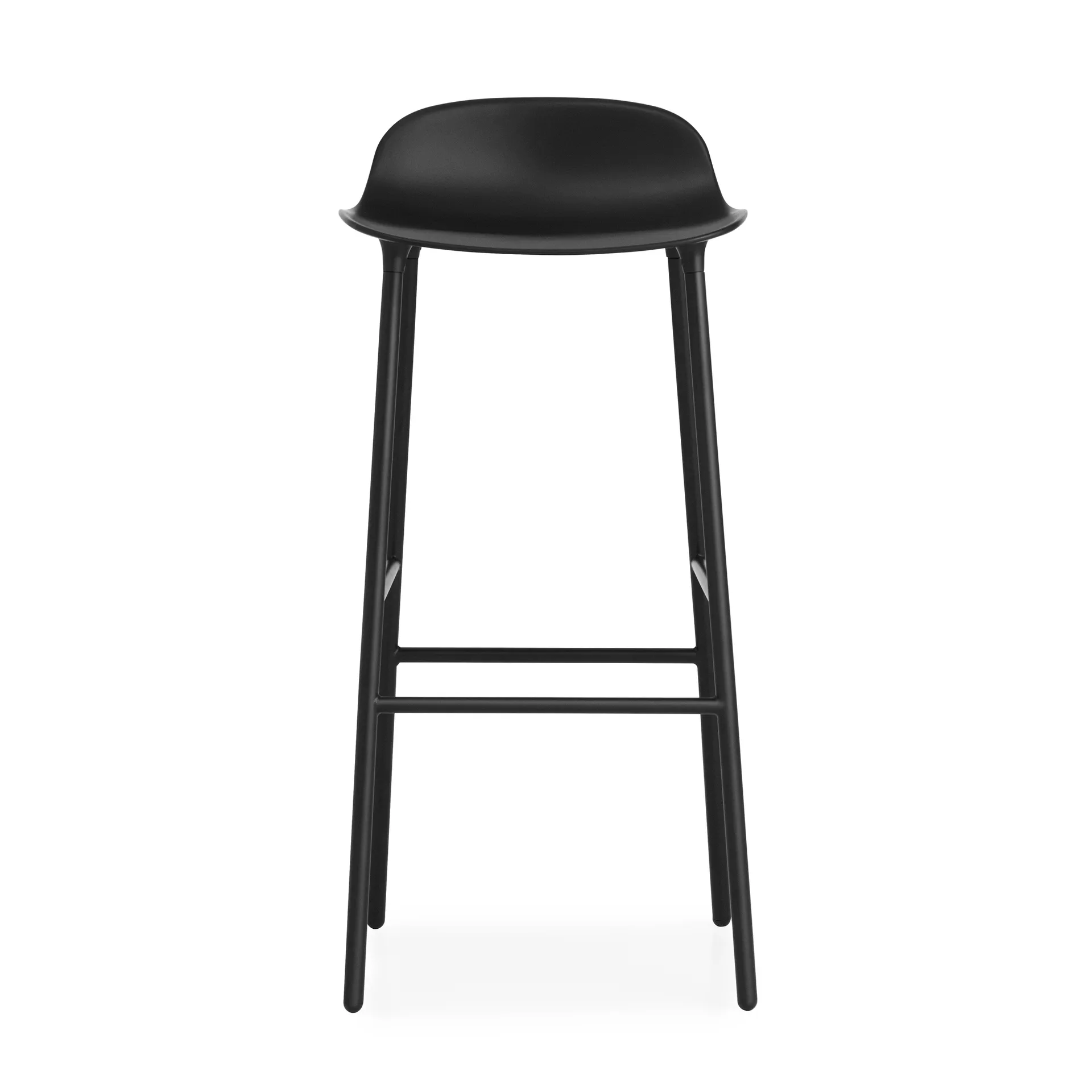 Sgabello con gambe in metallo Form 75 cm, Nero Normann Copenhagen