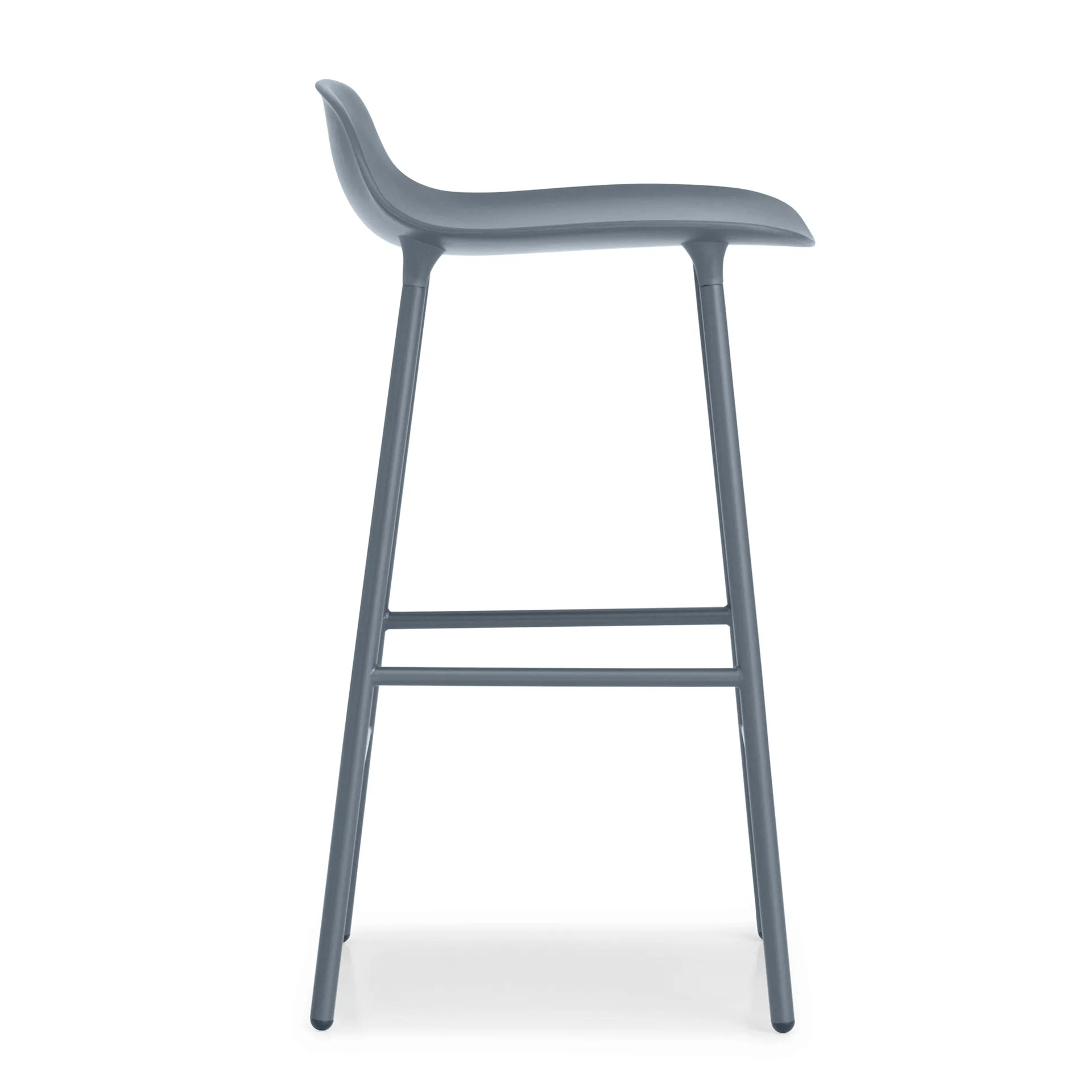 Sgabello con gambe in metallo Form, Blu Normann Copenhagen