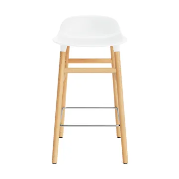 Sgabello con gambe in noce Form - Bianco - Normann Copenhagen