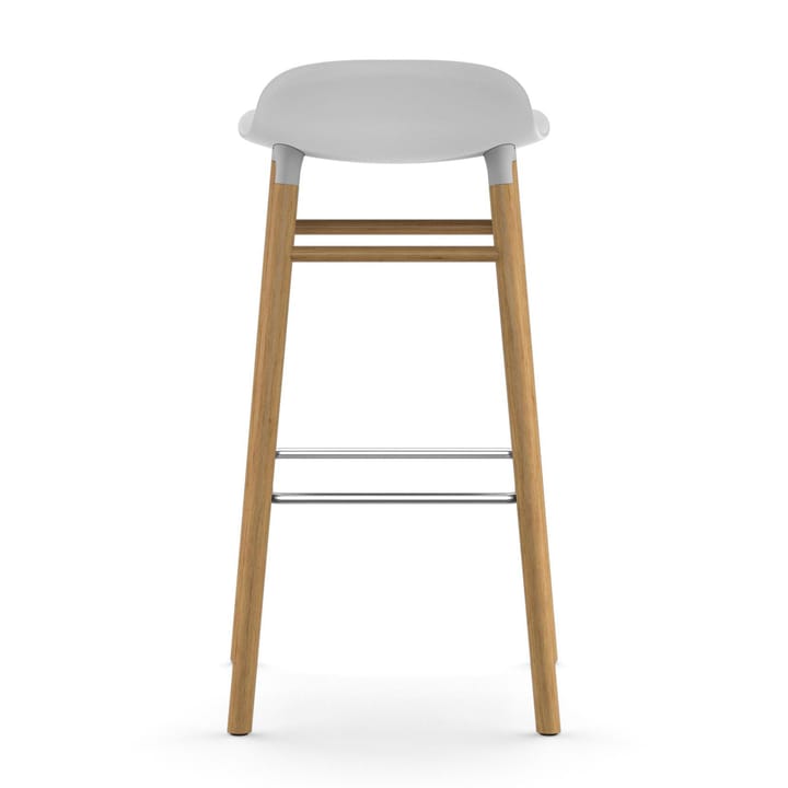 Sgabello con gambe in noce Form  - Bianco - Normann Copenhagen