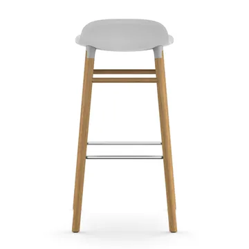 Sgabello con gambe in noce Form - Bianco - Normann Copenhagen
