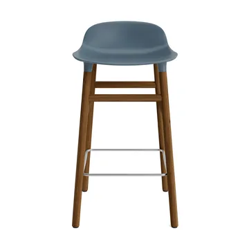 Sgabello con gambe in noce Form  - Blu - Normann Copenhagen
