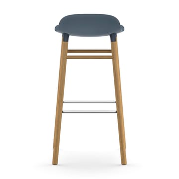Sgabello con gambe in noce Form  - Blu - Normann Copenhagen