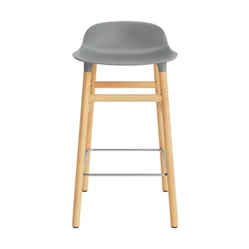 Sgabello con gambe in noce Form - Grigio - Normann Copenhagen