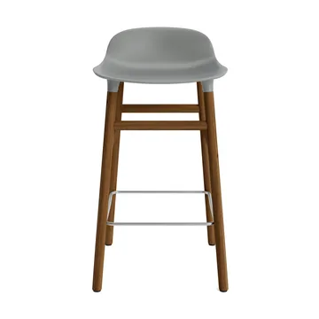 Sgabello con gambe in noce Form  - Grigio - Normann Copenhagen