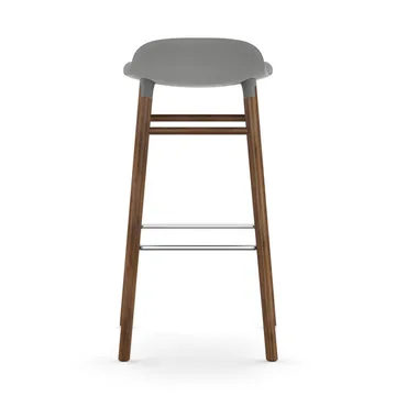 Sgabello con gambe in noce Form  - Grigio - Normann Copenhagen