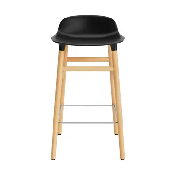Sgabello con gambe in noce Form - Nero - Normann Copenhagen