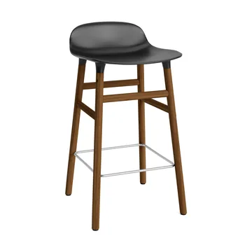 Sgabello con gambe in noce Form  - Nero - Normann Copenhagen
