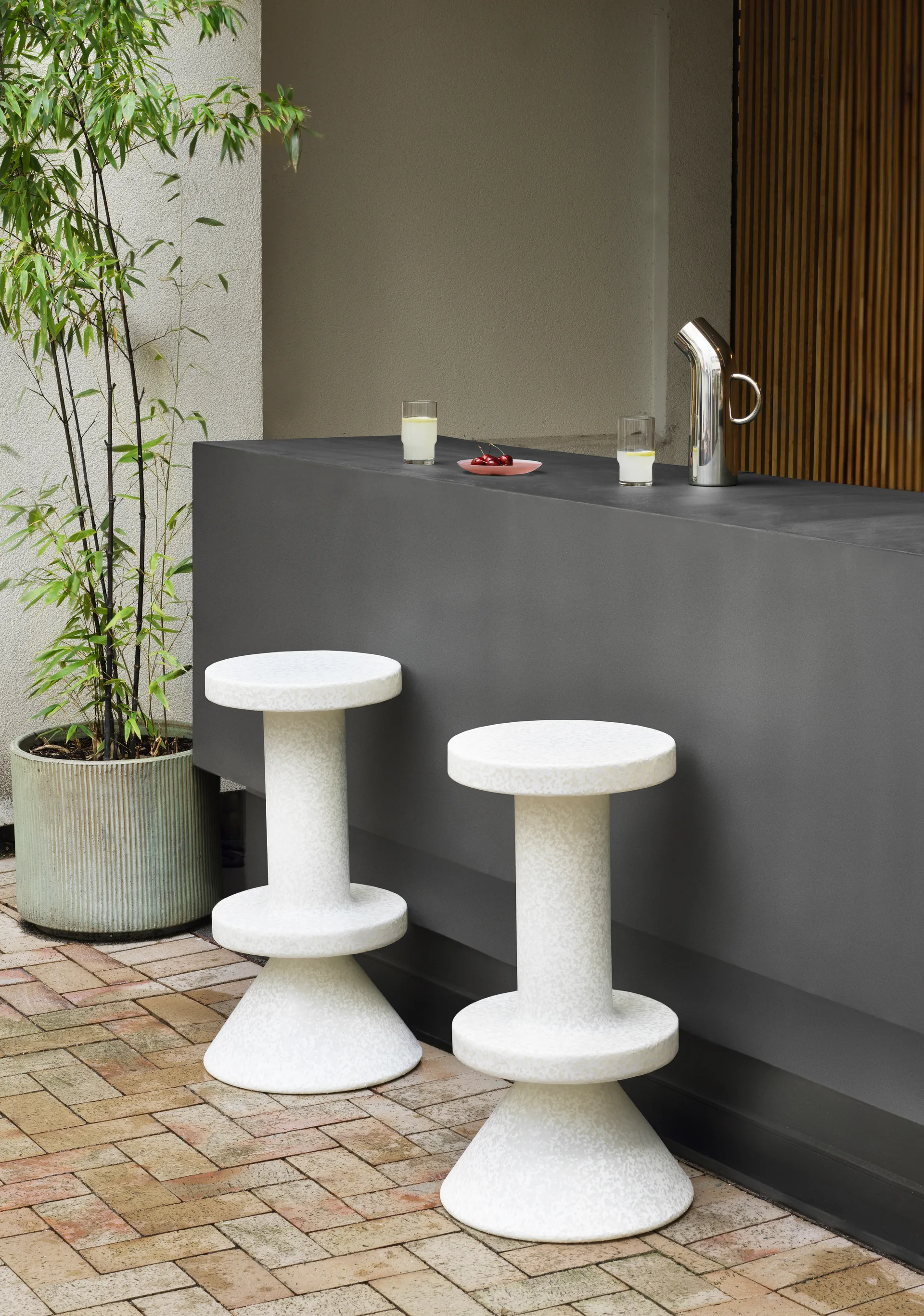 Sgabello da bar Bit 75 cm, Bianco Normann Copenhagen