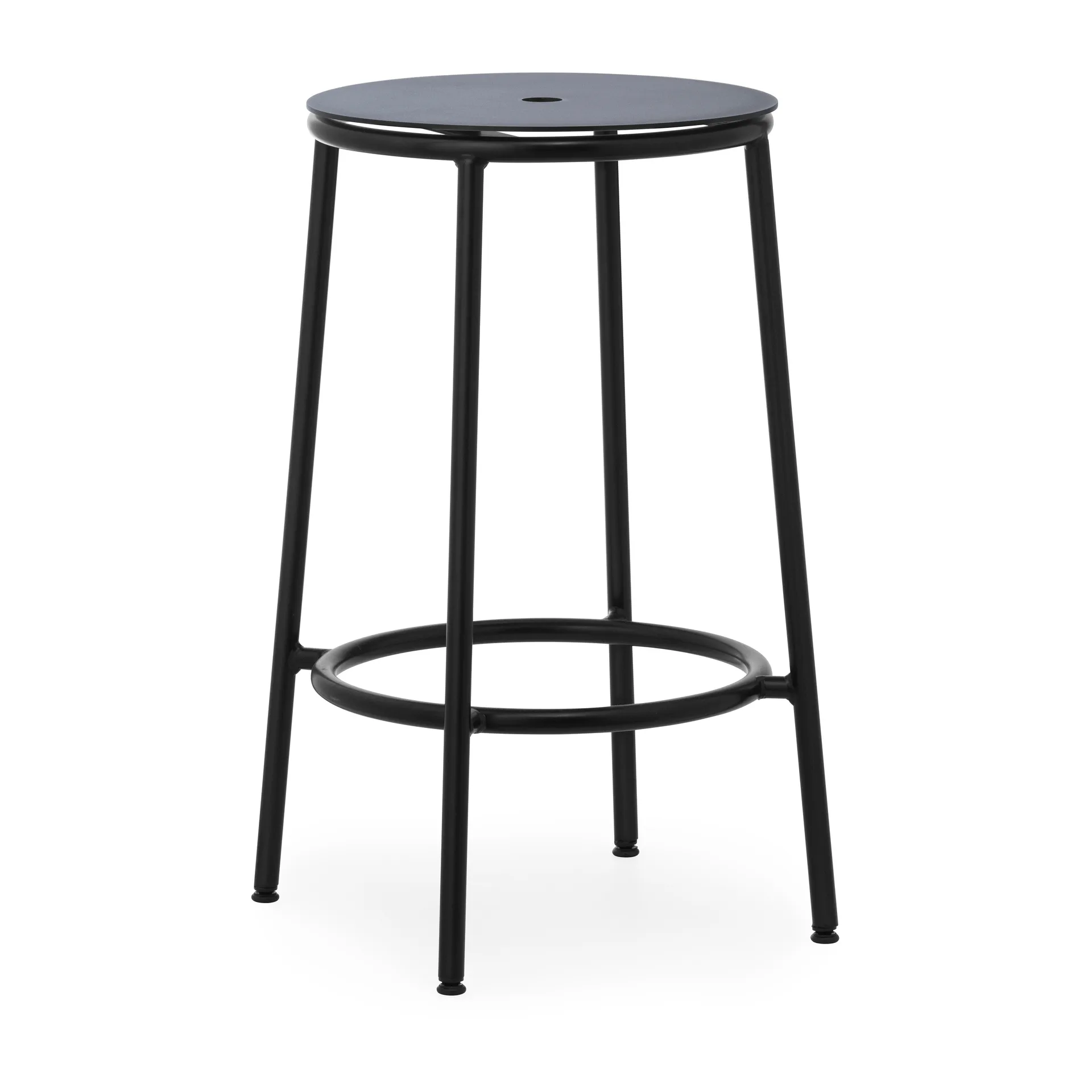 Sgabello da bar Circa, 65 cm, Alluminio nero Normann Copenhagen