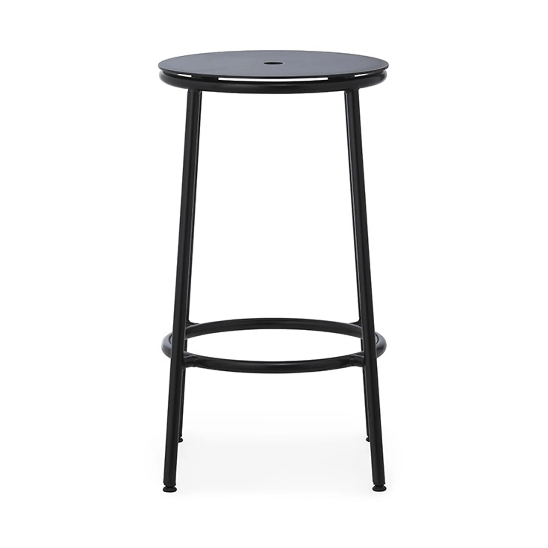 Sgabello da bar Circa, 65 cm, Alluminio nero Normann Copenhagen