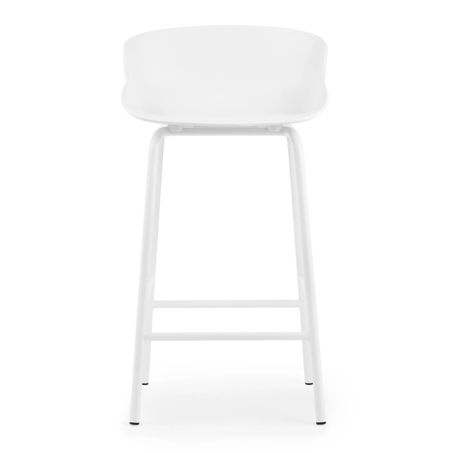 Sgabello da bar con gambe in metallo Hyg 65 cm, Bianco Normann Copenhagen