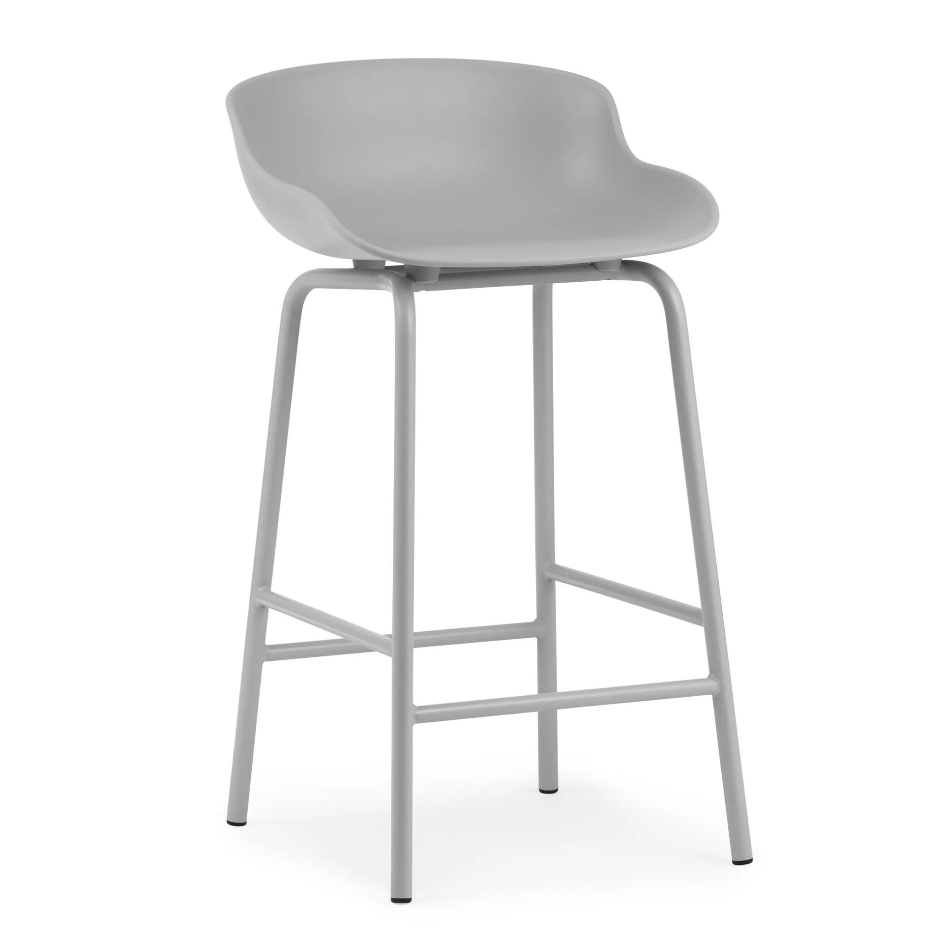 Sgabello da bar con gambe in metallo Hyg 65 cm, Grigio Normann Copenhagen