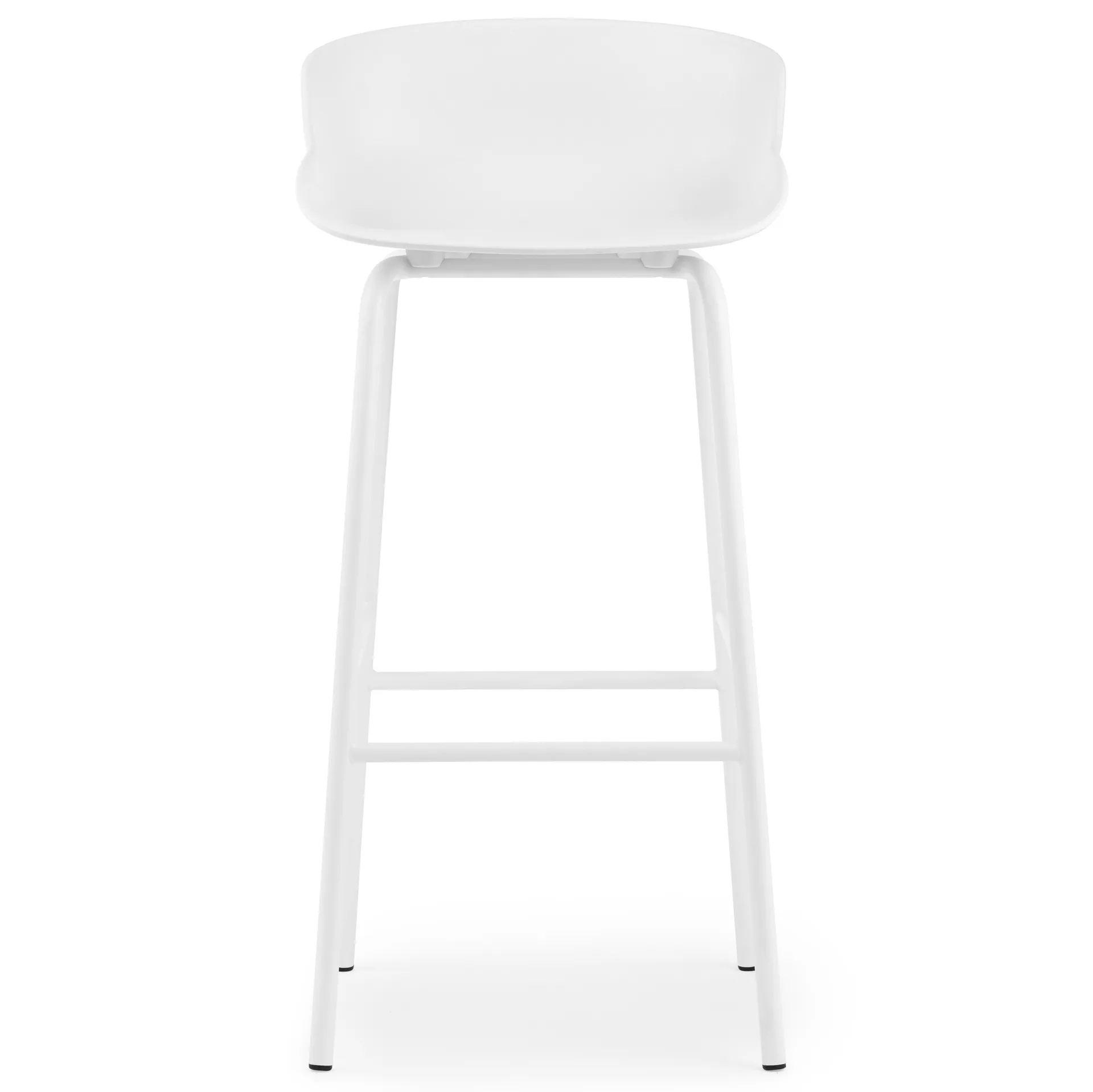 Sgabello da bar con gambe in metallo Hyg 75 cm, Bianco Normann Copenhagen