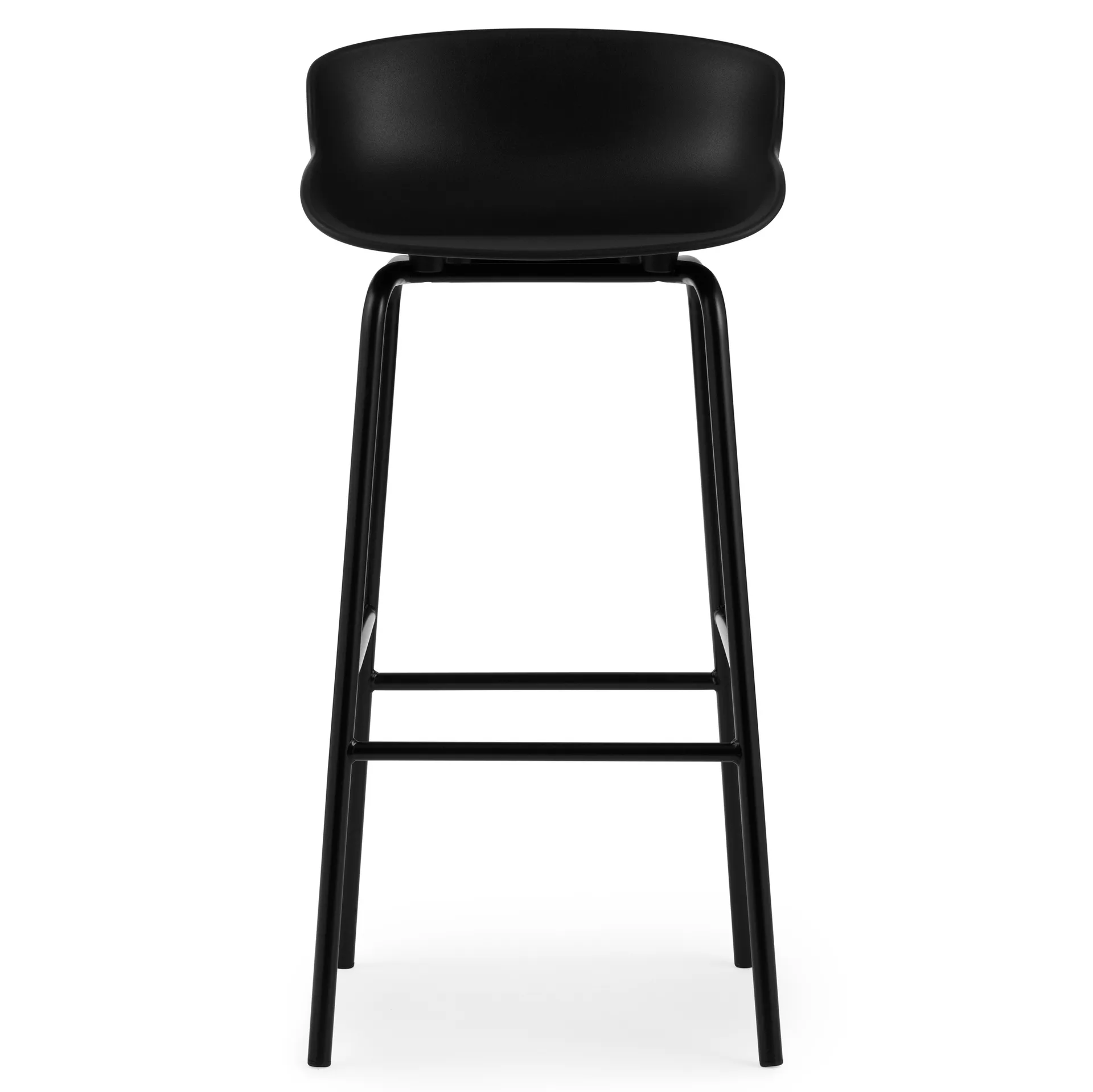 Sgabello da bar con gambe in metallo Hyg 75 cm, Nero Normann Copenhagen
