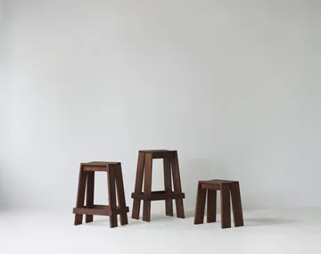 Sgabello da bar Let 65 cm - Frassino tinto marrone - Normann Copenhagen