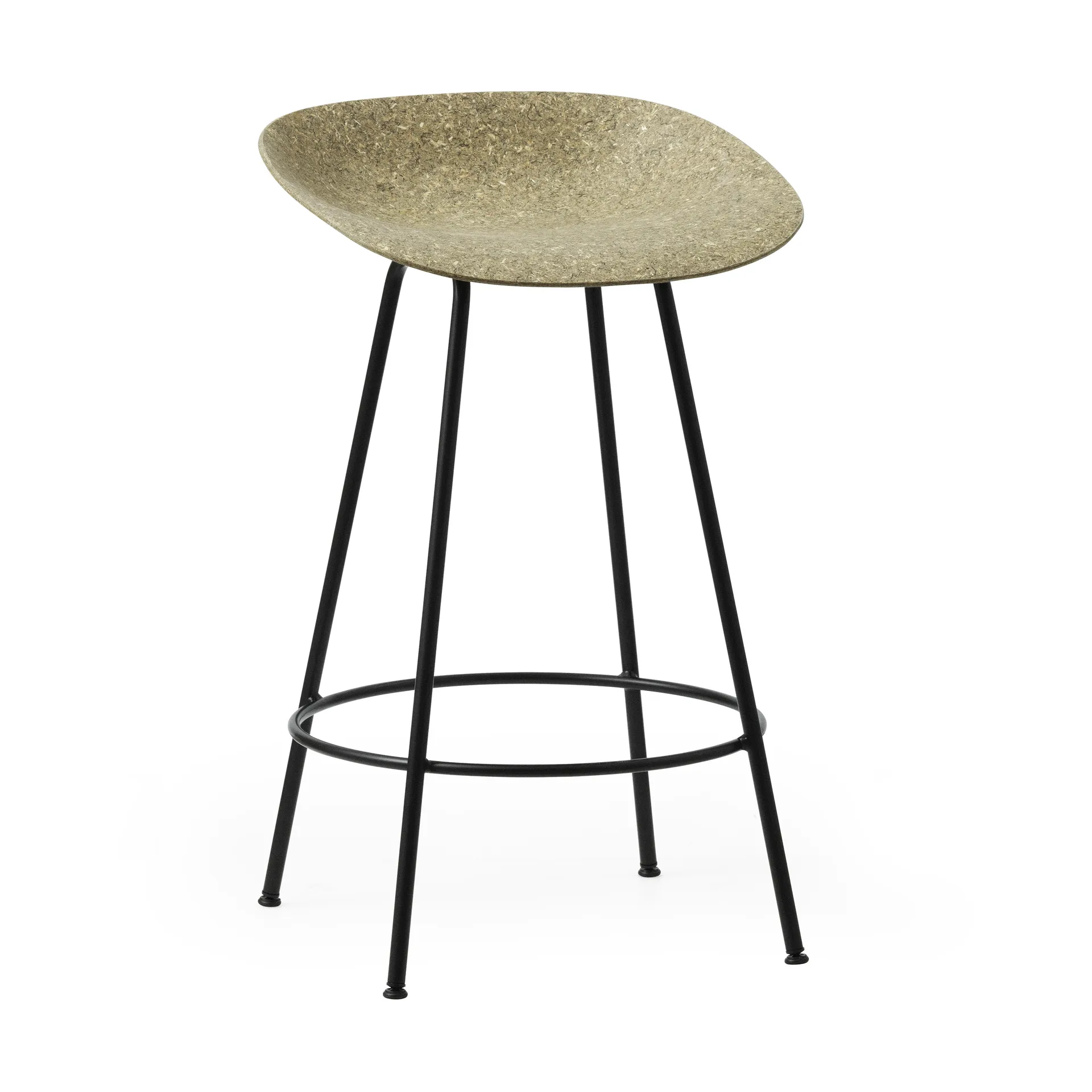 Sgabello da bar Mat 65 cm, Seaweed-black steel Normann Copenhagen