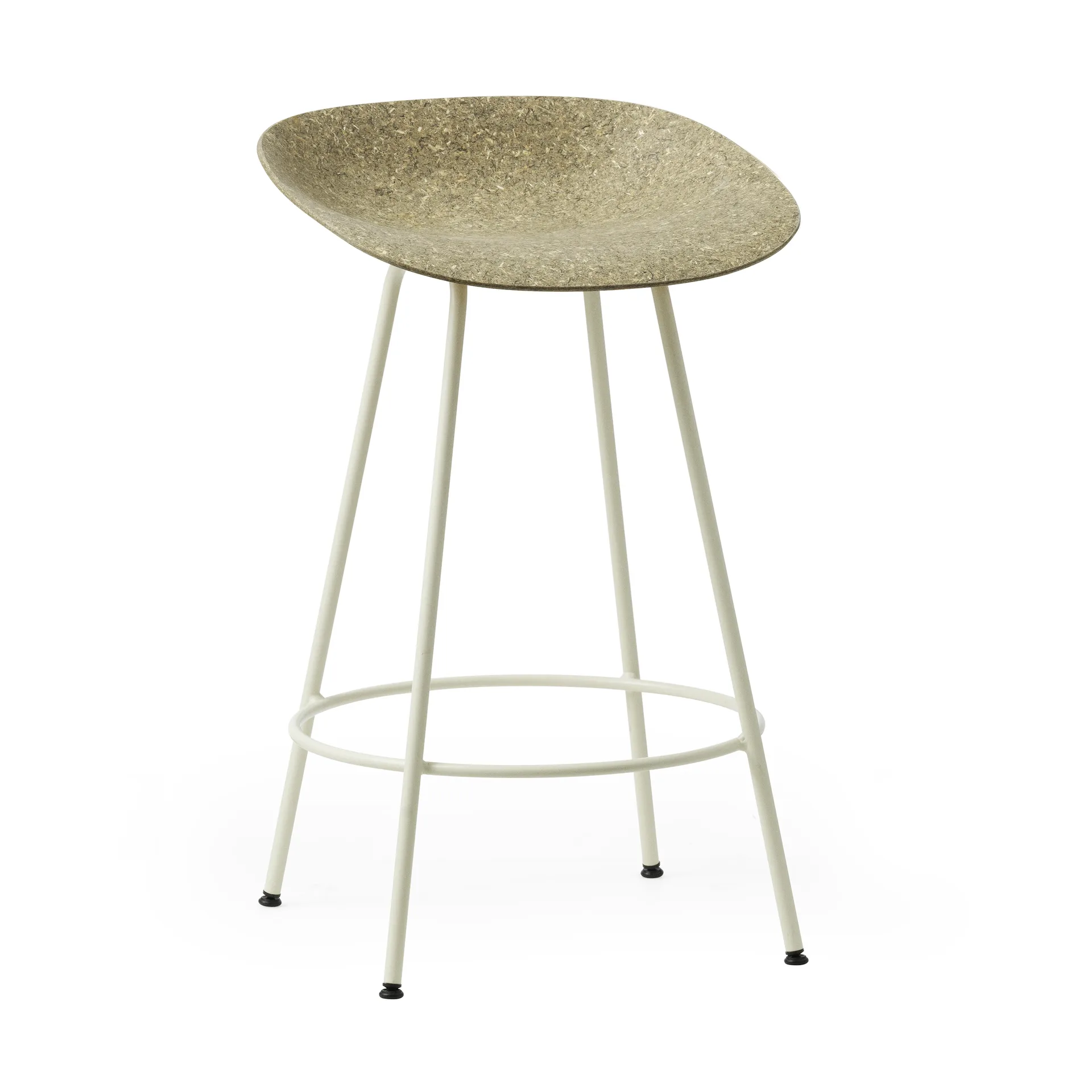 Sgabello da bar Mat 65 cm, Seaweed-cream steel Normann Copenhagen
