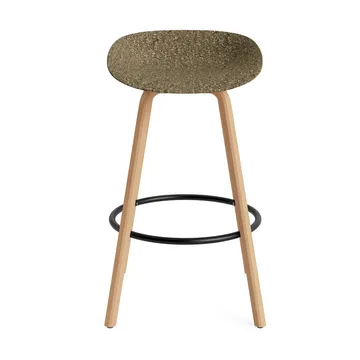 Sgabello da bar Mat 75 cm - Alga-faggio-acciaio nero - Normann Copenhagen