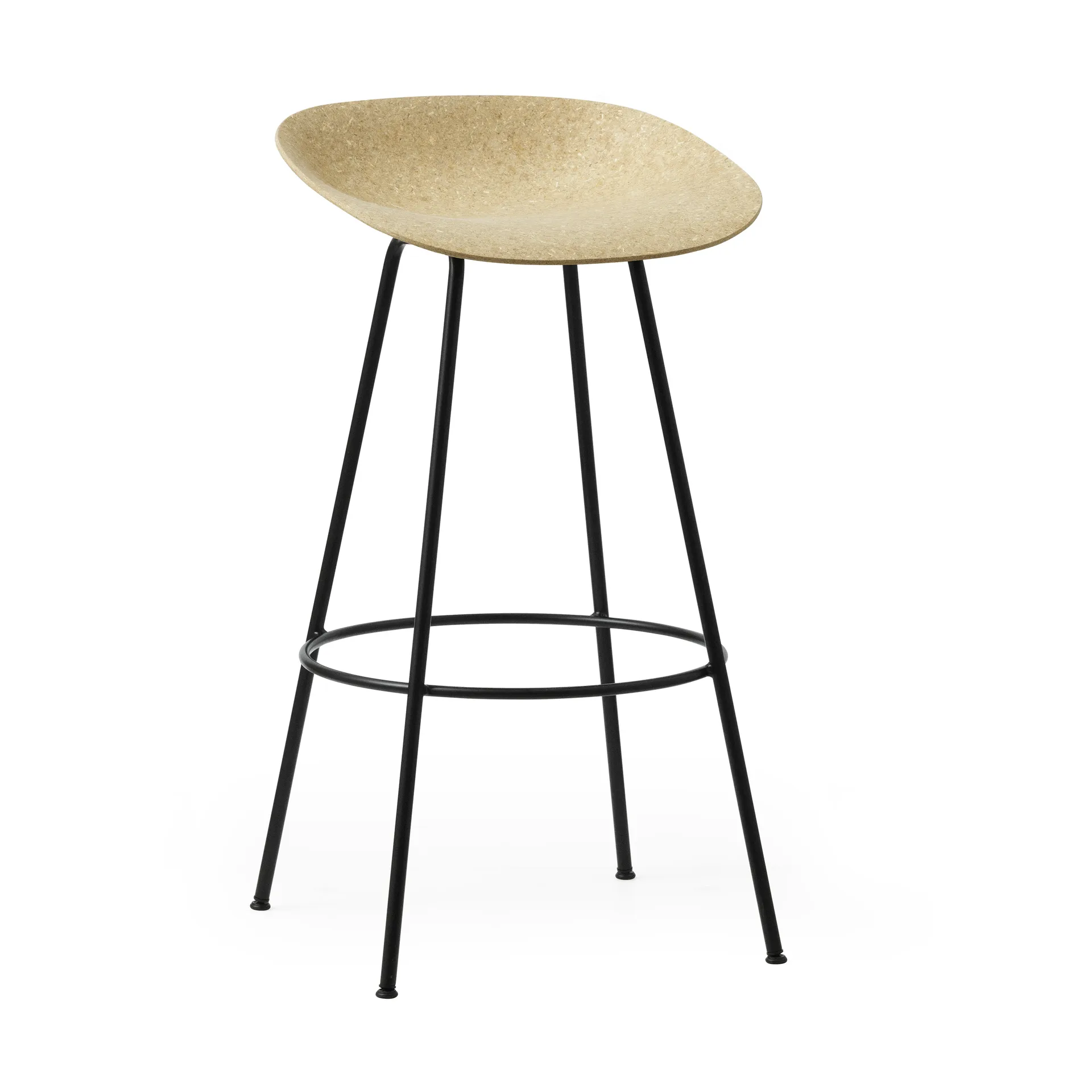 Sgabello da bar Mat 75 cm, Hemp-black steel Normann Copenhagen