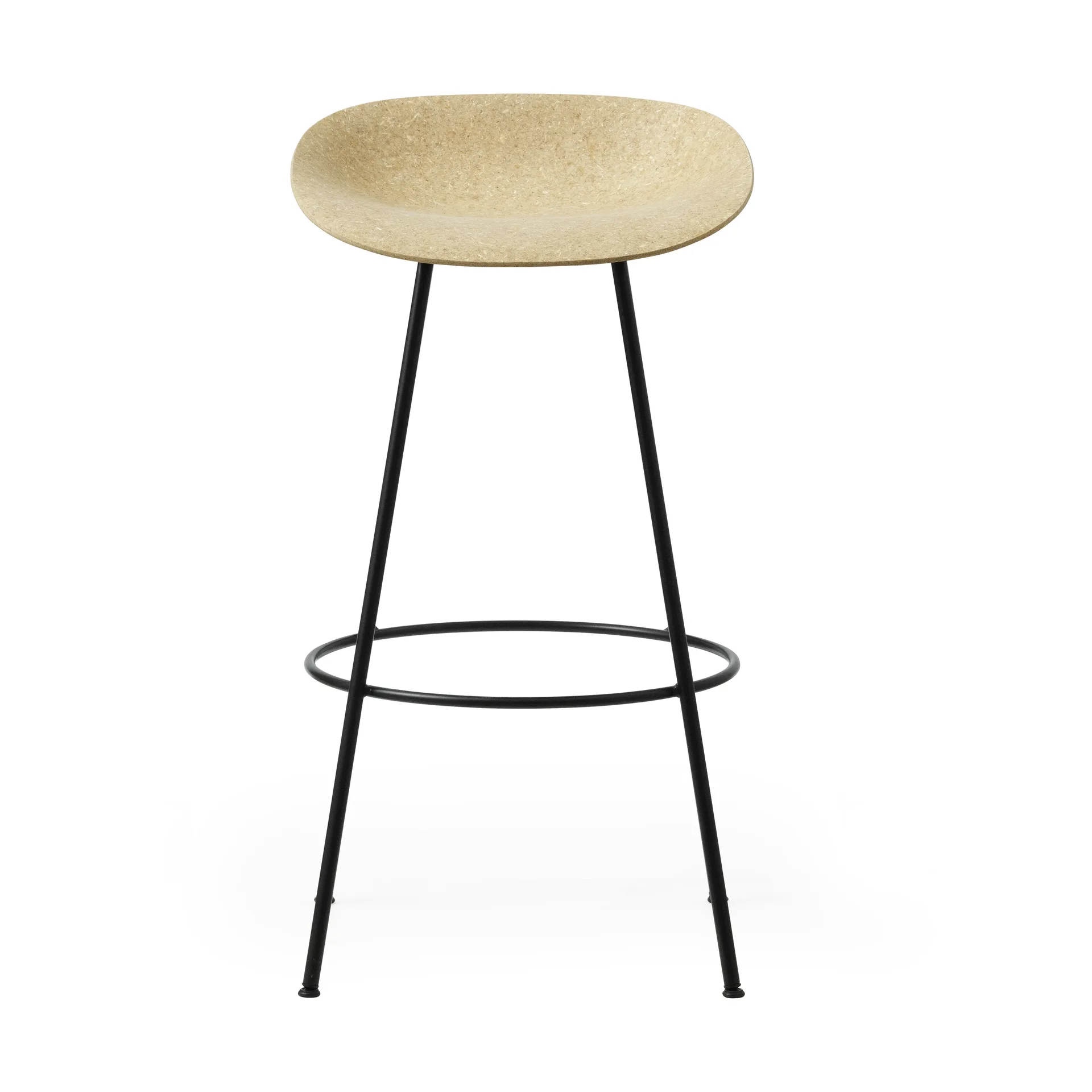 Sgabello da bar Mat 75 cm, Hemp-black steel Normann Copenhagen