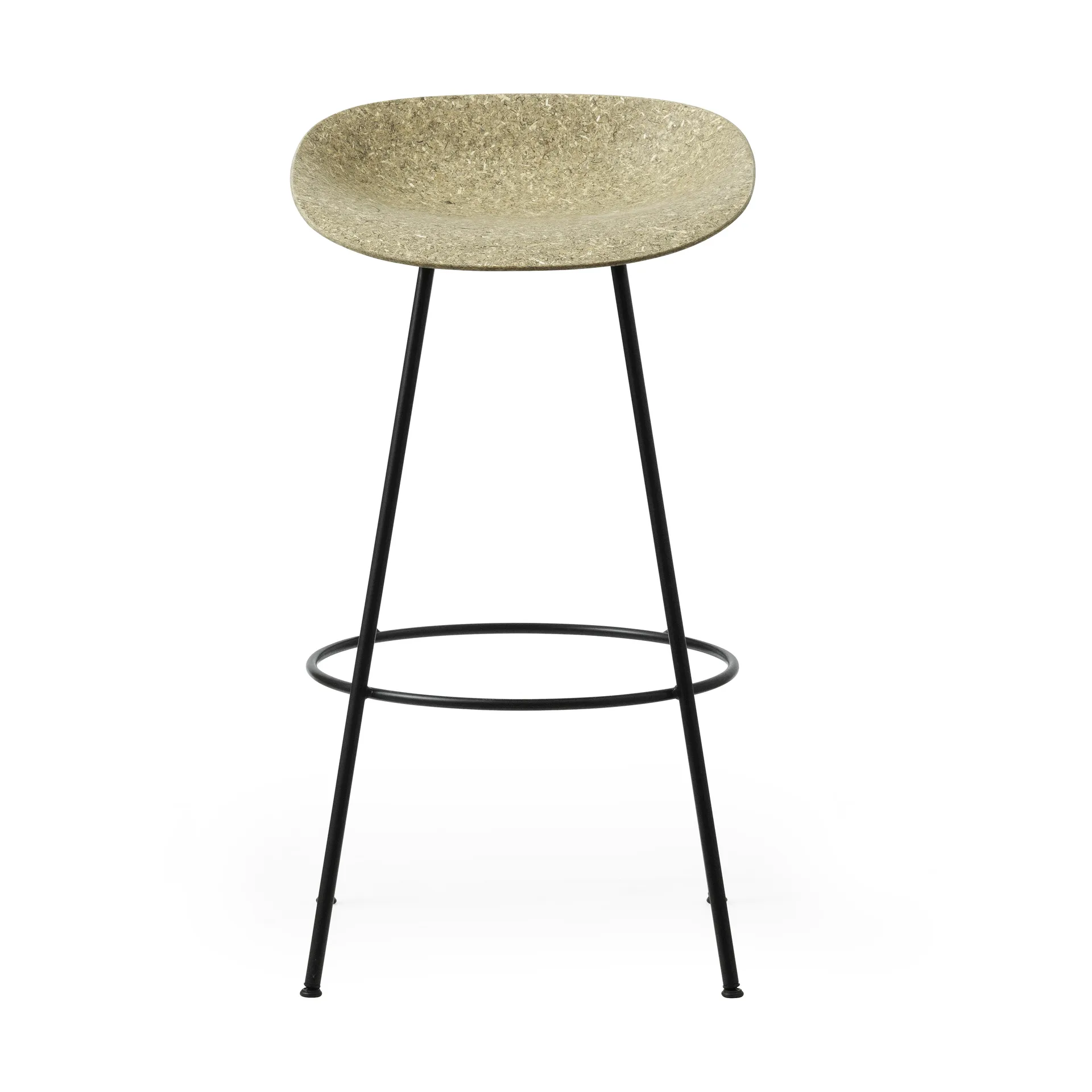 Sgabello da bar Mat 75 cm, Seaweed-black steel Normann Copenhagen