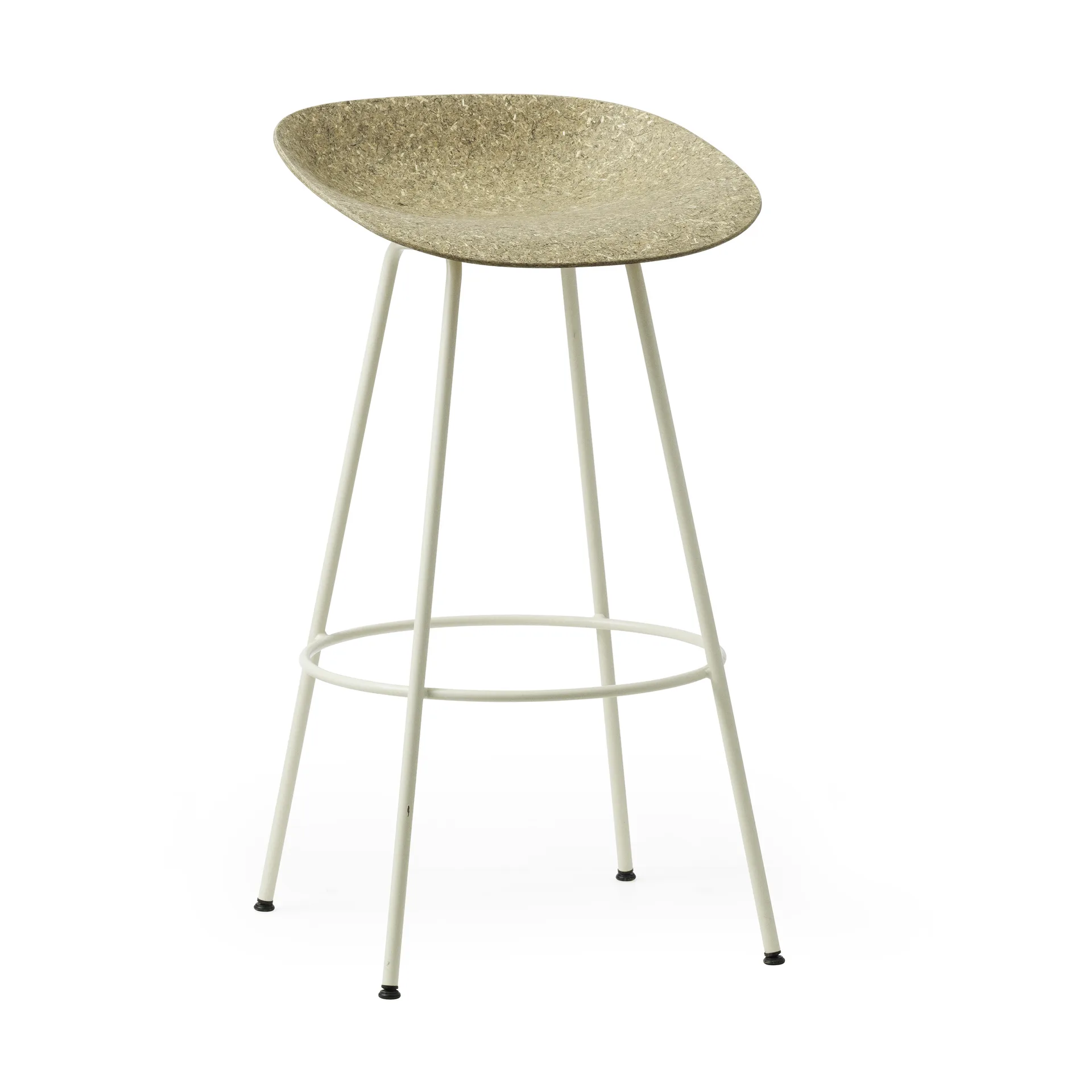 Sgabello da bar Mat 75 cm, Seaweed-cream steel Normann Copenhagen