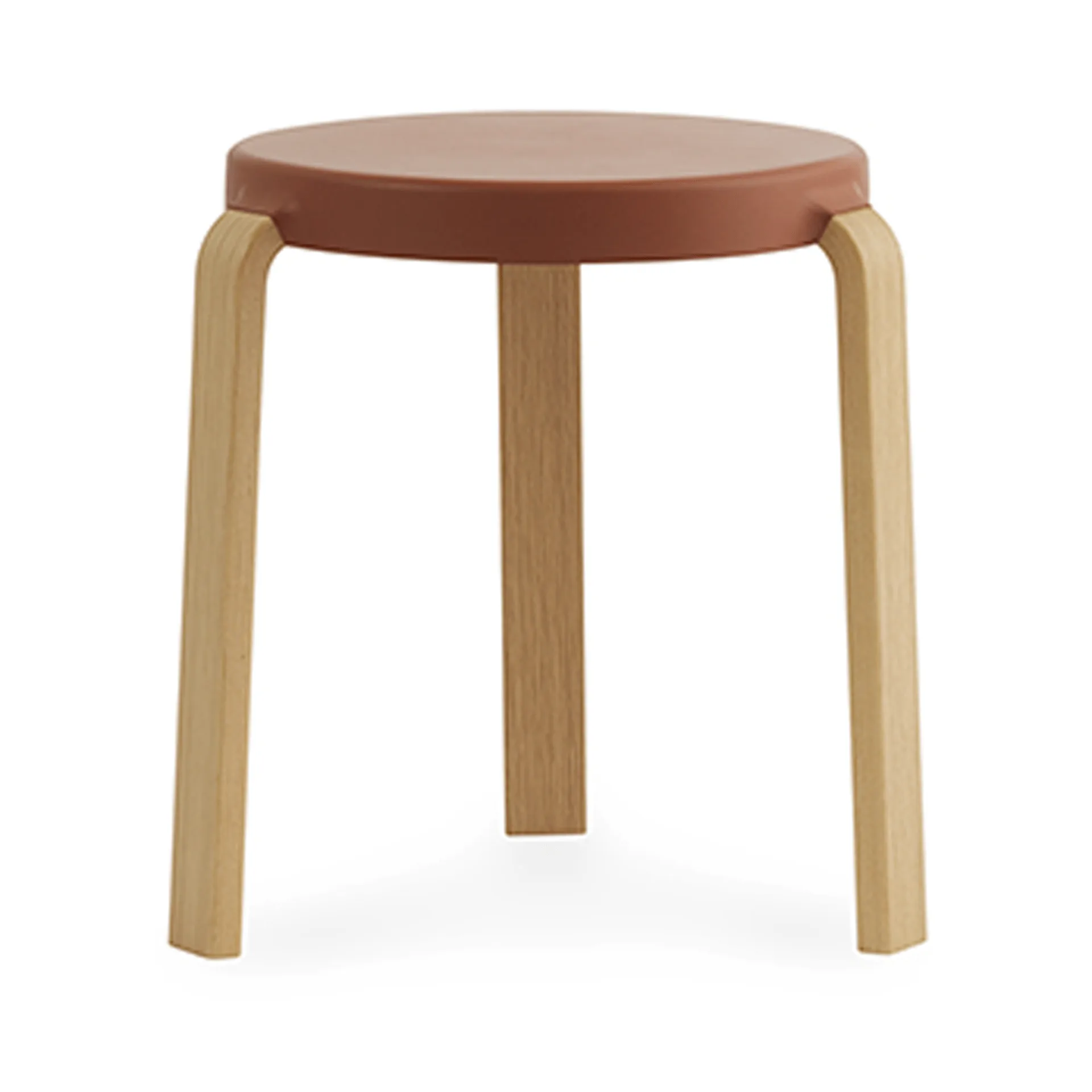 Sgabello Tap, caramello, gambe in rovere Normann Copenhagen