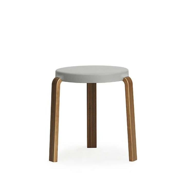 Sgabello Tap - grigio, gambe in noce - Normann Copenhagen