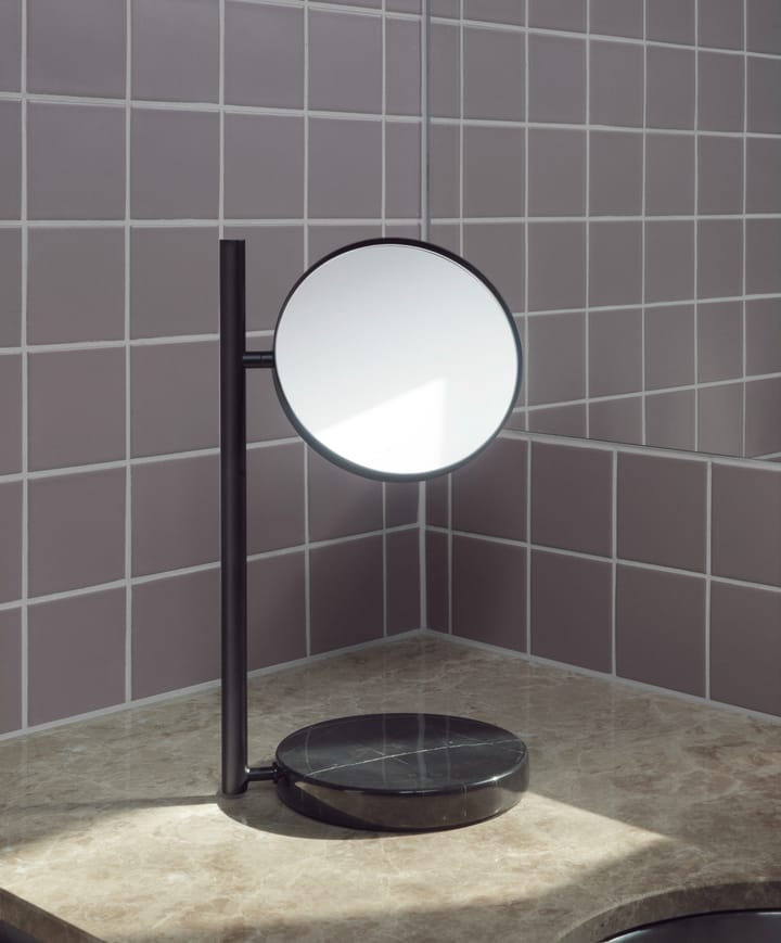 Specchio da tavolo fronte-retro Pose - Nero - Normann Copenhagen