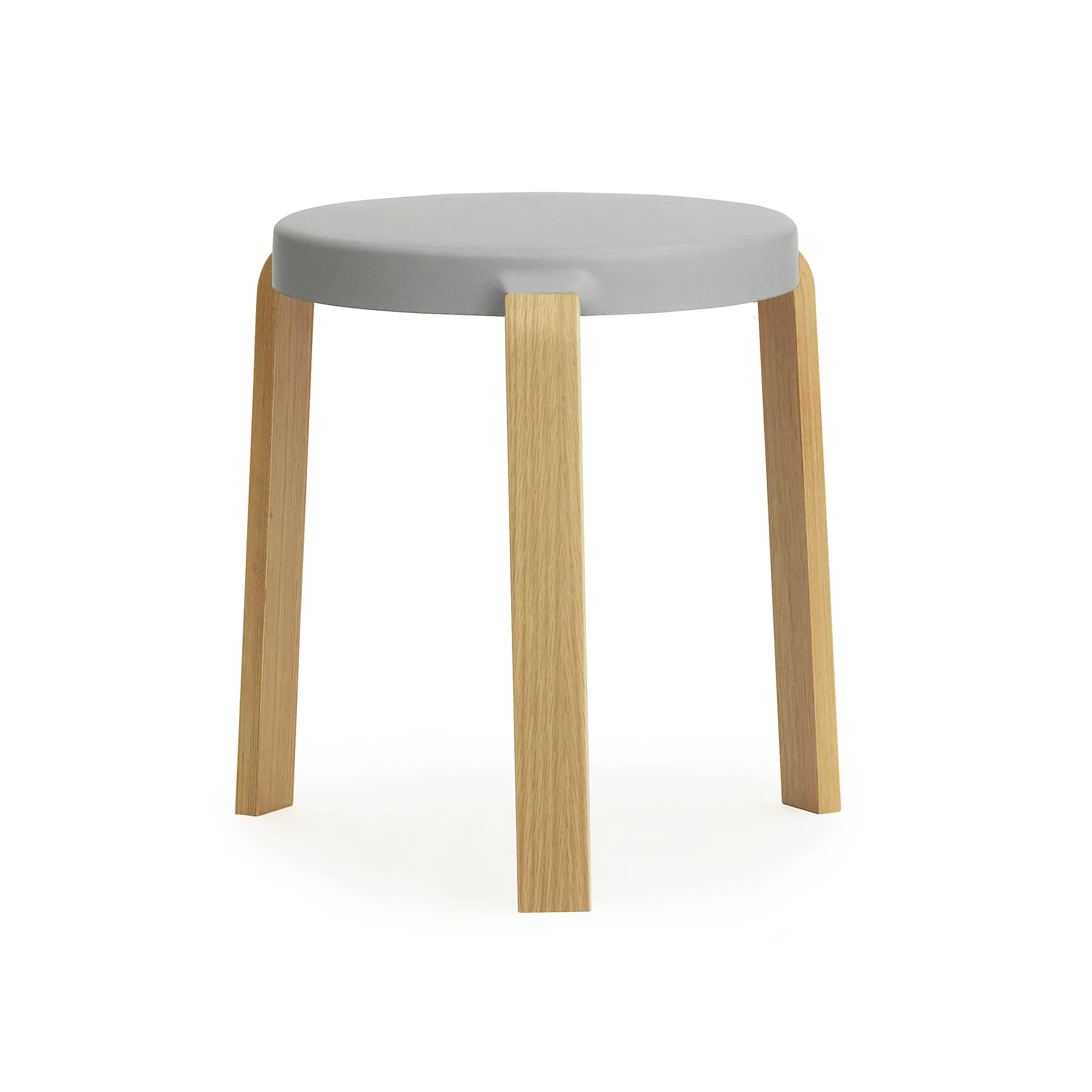 Tap sgabello rotondo, Grigio-rovere, Ø41x43 cm Normann Copenhagen