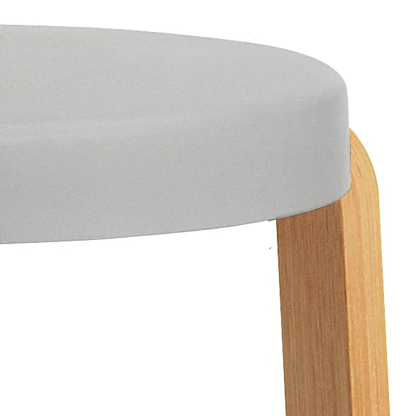 Tap sgabello rotondo, Grigio-rovere, Ø41x43 cm Normann Copenhagen