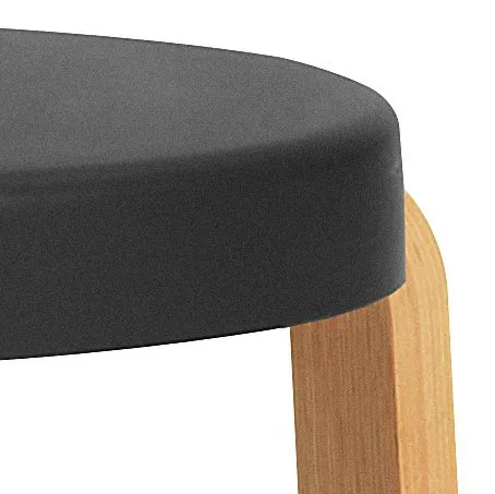 Tap sgabello rotondo, Nero-rovere, Ø41x43 cm Normann Copenhagen