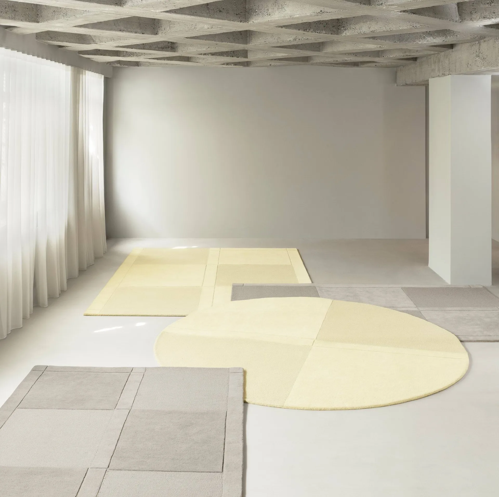 Tappeto in lana Level , Grigio caldo, 200x300 cm Normann Copenhagen