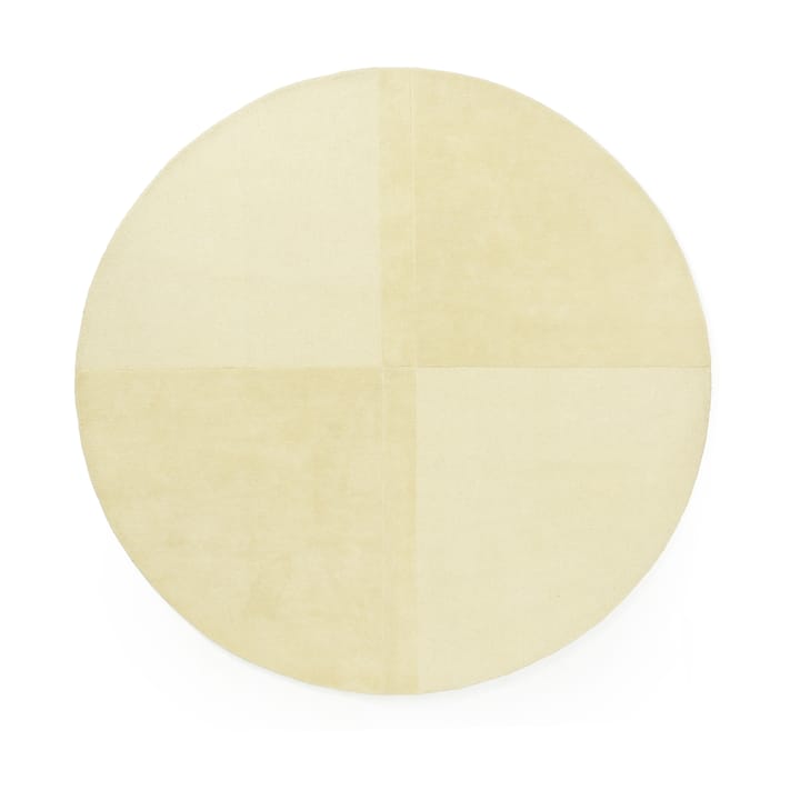 Tappeto in lana rotondo Level  - Giallo chiaro, Ø280 cm - Normann Copenhagen