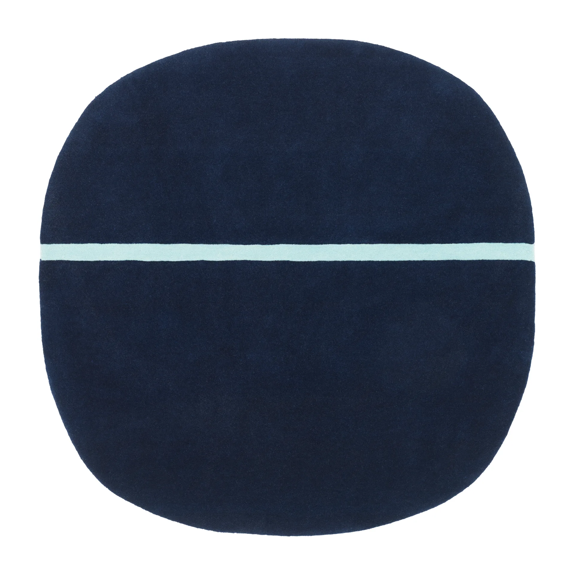 Tappeto Oona 140x140 cm, Blu Normann Copenhagen