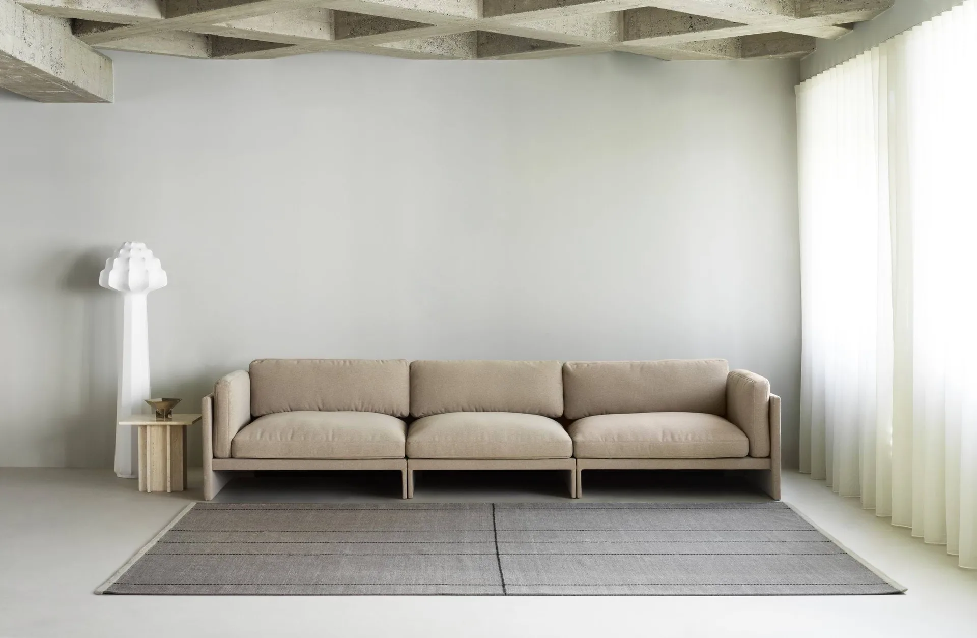 Tappeto Seam , Tonalità di blu, 200x300 cm Normann Copenhagen