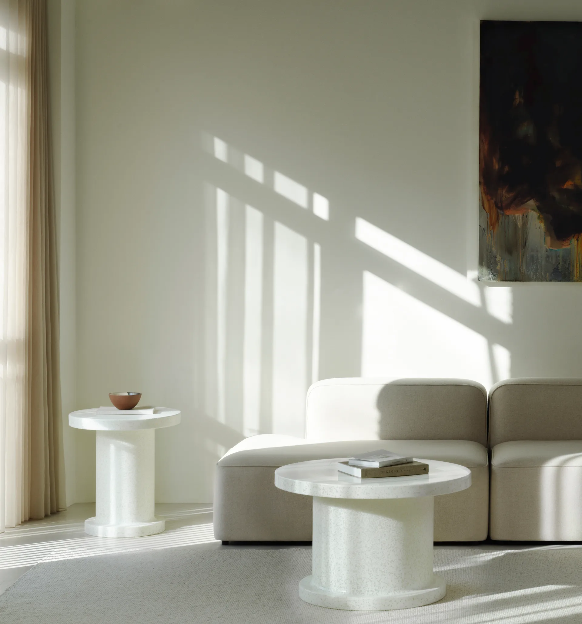 Tavolino da caffè Bit, Bianco Normann Copenhagen