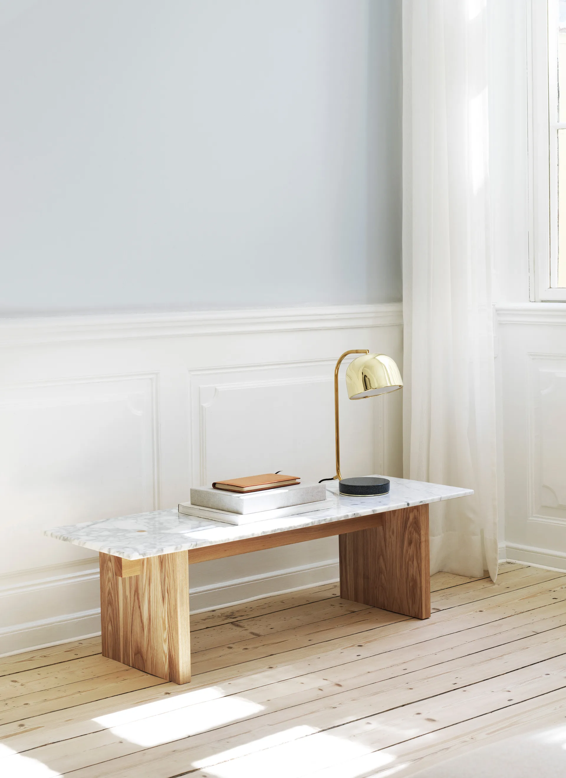 Tavolino da caffè Solid Table 130x38,5x40 cm, White Normann Copenhagen