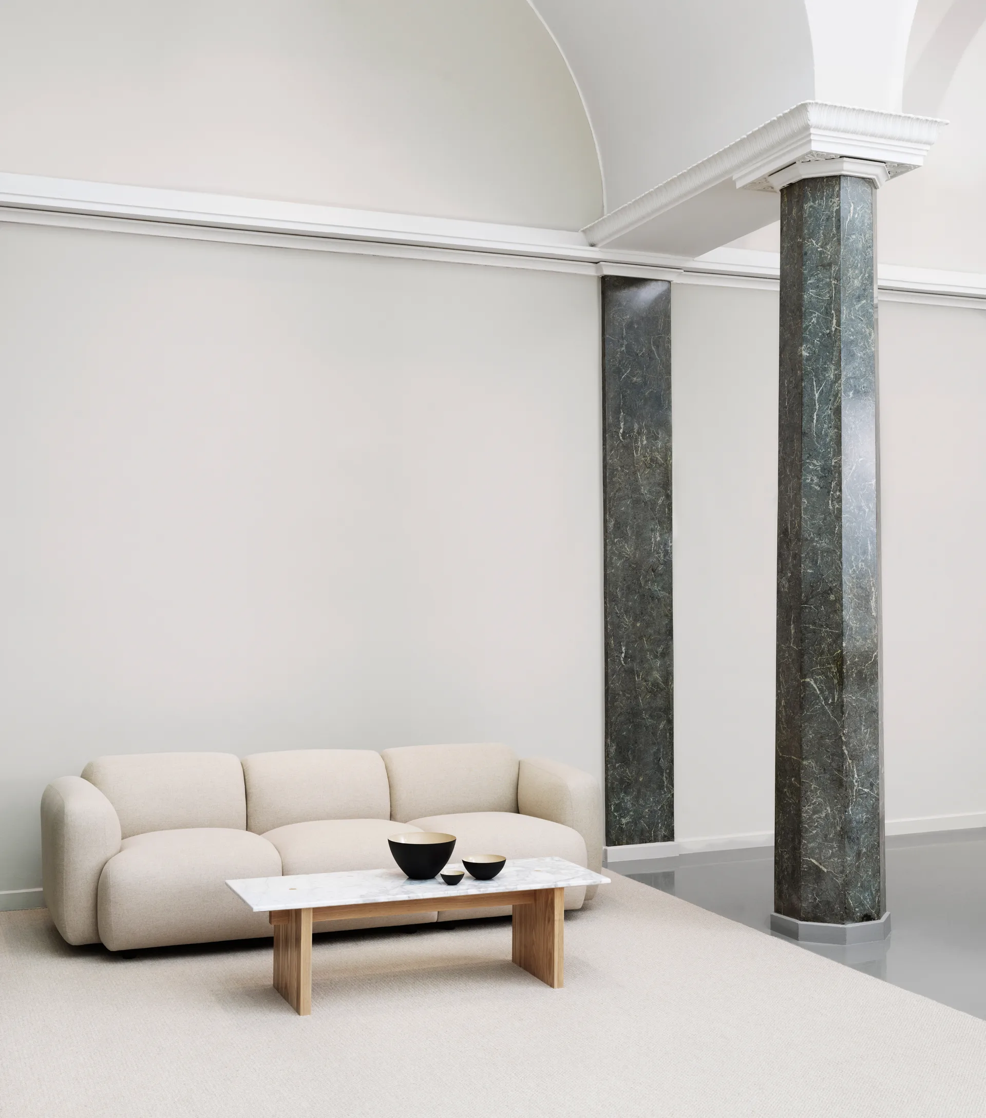 Tavolino da caffè Solid Table 130x38,5x40 cm, White Normann Copenhagen