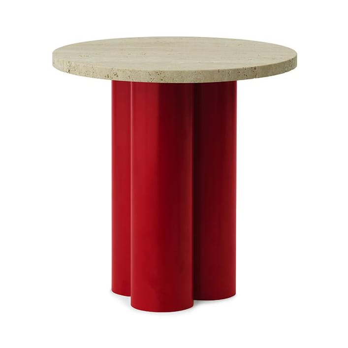 Tavolino Dit Ø40 cm - Travertine Light-rosso chiaro - Normann Copenhagen