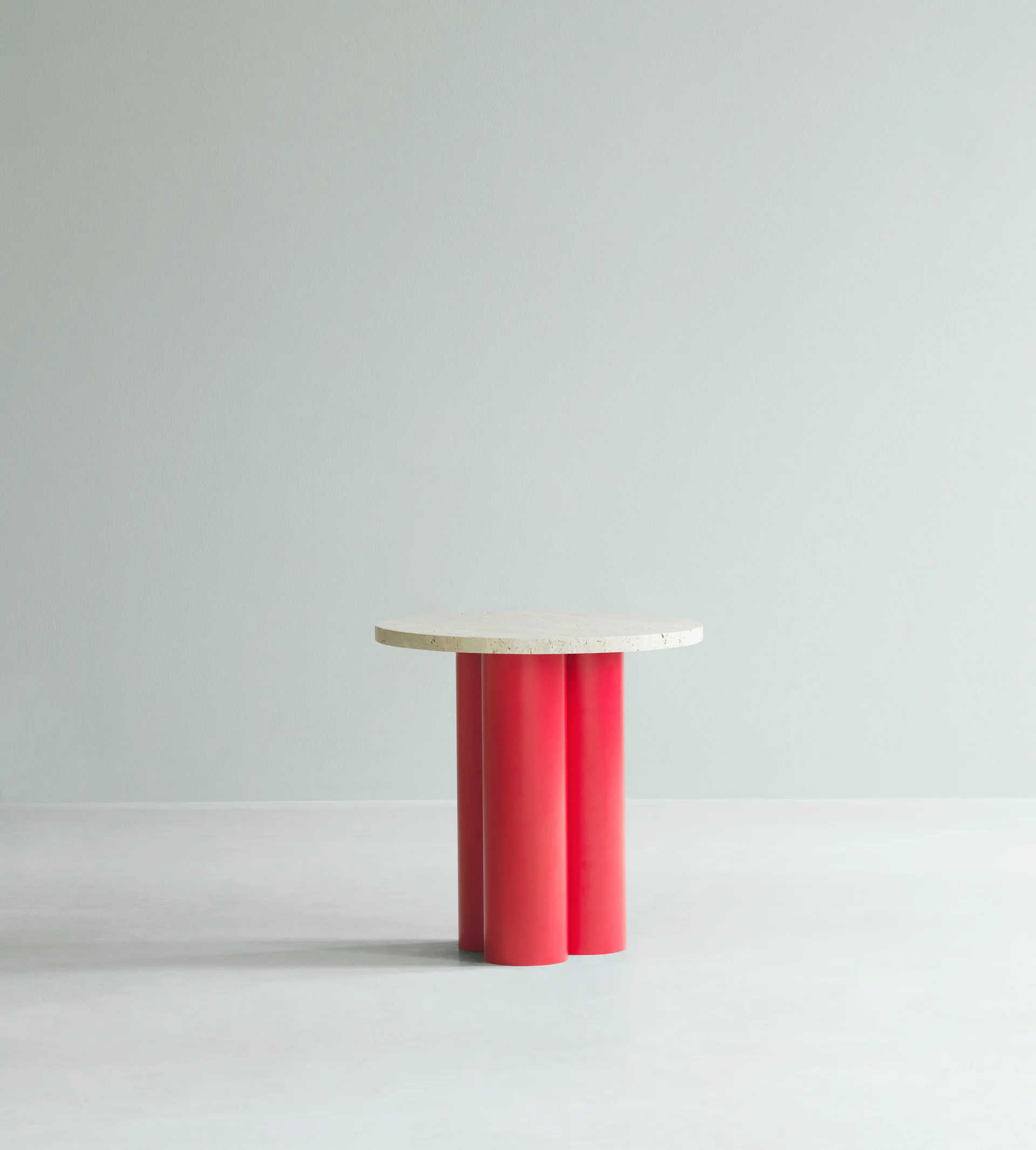Tavolino Dit Ø40 cm, Travertine Light-rosso chiaro Normann Copenhagen